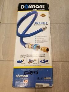 3/4&#034;x48&#034; Dormont Blue Hose Gas Connector Kit - BRAND NEW, Never Been Used
