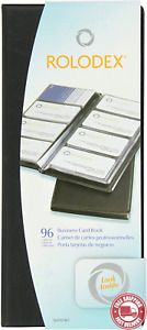 Rolodex  Vinyl  Business  Card  Book  with  A - Z  Tabs ,  Holds  96  Cards  of