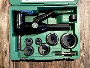 Greenlee Took Quick Draw Hydraulic Knockout Punch Set. Very Sharp, Barely Used