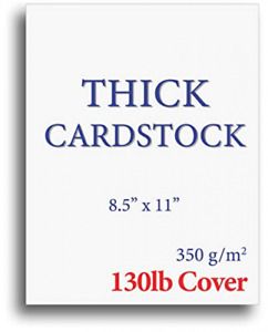 Extra Heavy Duty 130lb Cover Cardstock - Bright White - 350gsm 15 Pack,