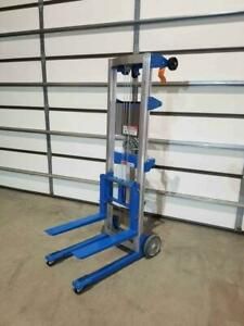 New Genie GL-4 manual fork over stacker 500 lb. load cap. Max lift height 5&#039; 11&#034;