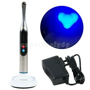 Dental Cordless LED Curing Light Lamp 1 Second Deep Cure Wide Specturm 2200mW