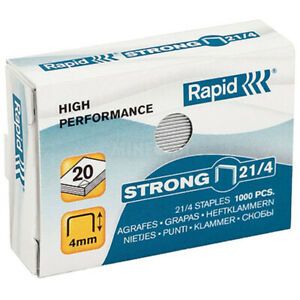 40 Boxes ~ RAPID Strong No. 21/4 (40000 Staples)