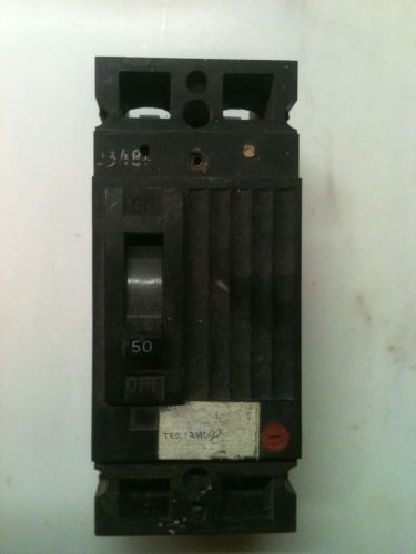 General Electric GE TED 124050 2P 2 POLE 50 AMP 50A Circuit Breaker / Disconnect