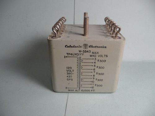 CALEDONIA ELECTRONICS TRANSFORMER POWER P/N W-5543 NSN 5950-00-302-1751