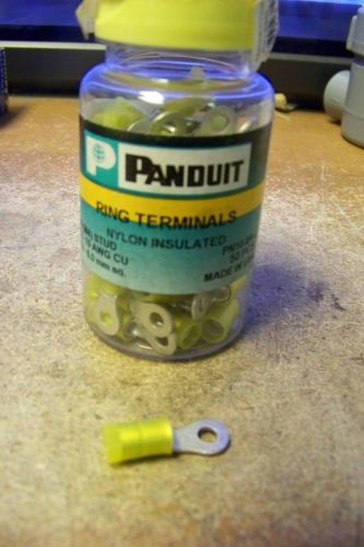 New panduit pn10-8r-l ring terminal 12-10 awg yellow (50 pack) for sale