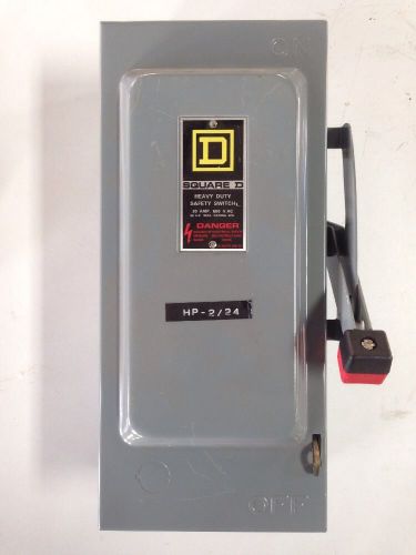 Square D HU361 30 Amp 600v 3ph Safety Switch Non Fusible