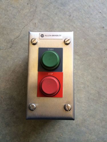 Allen bradley start stop push button station stainless new old stock 800h-2ha4t for sale
