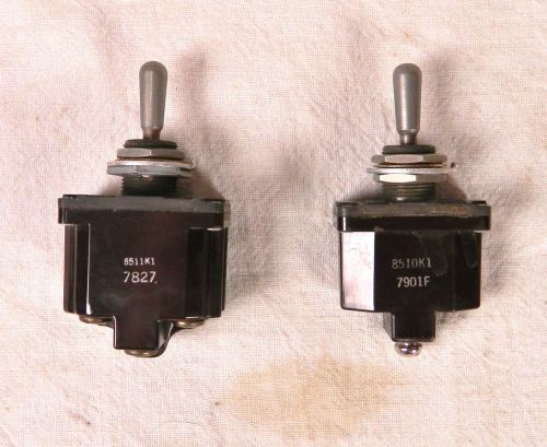 2-VINTAGE C-H CUTLER-HAMMER AIRCRAFT TYPE SEALED TOGGLE SWITCHES ON-OFF-ON,NOS
