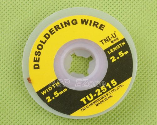 1pcs 5ft 2.5mm desoldering braid solder remover wick tni-u for sale
