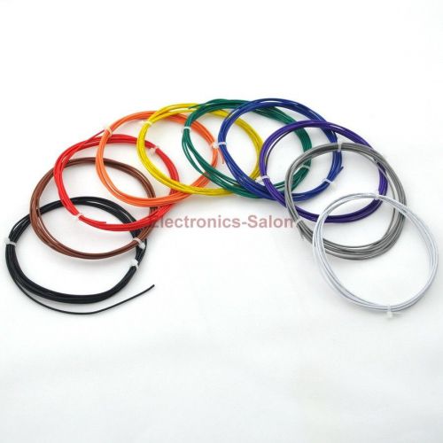 10 colors ul-1007 24awg wires kit, 10 x 2 meters for sale