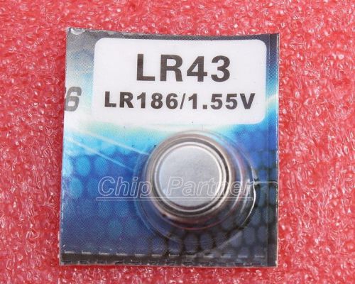 10PCS 1.55V LR43/186 AG12 386 Button Batteries
