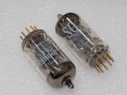2x Philips E88CC S.Q. Special Quality Triode Tube Low Noise HiFi Audio Gold Pins
