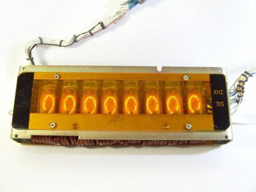 Nixie tubes IN-14.   8 pieces  on the board. Used. Ukraine.