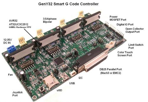 Geny32 4-axis g code controller tb6560 with gstep, grbl and tinyg compatibility for sale