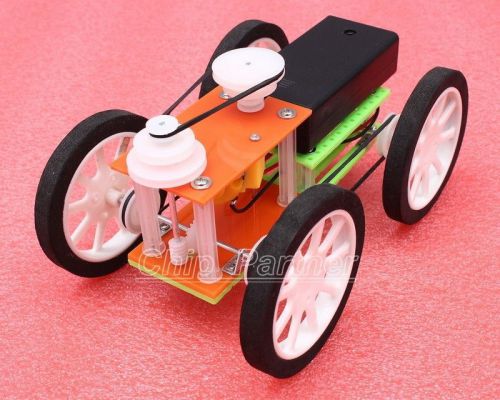 DIY Car Belt Drive Car 3 Speeds Educational Hobby Robot Puzzle IQ Gadget