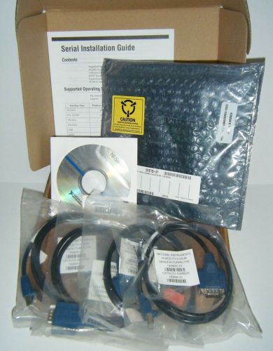 *new* national instruments ni pci-8432/4 w/cables &amp; software iso 4-port rs232 for sale