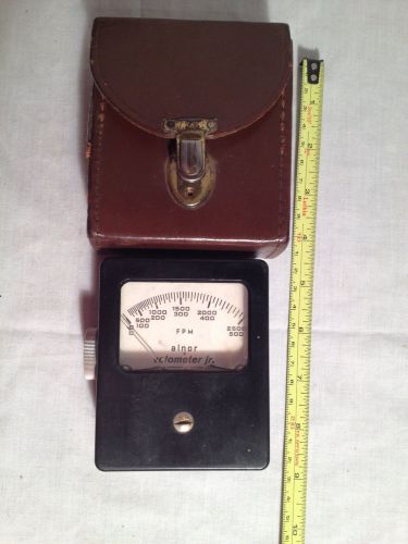Vintage velometer jr. alnor  with case for sale