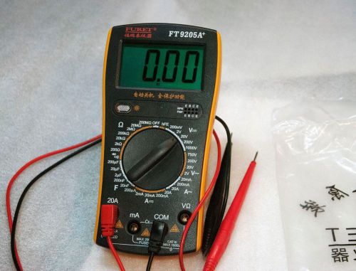 Digital multimeter Fueret 9205A, w/AC current measure. USA shipping