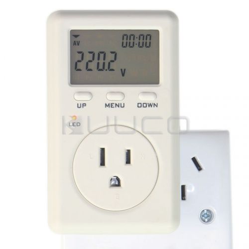 AC Monitor Power Energy Meter USA Plug In LCD Voltage Measure Electric Wattmeter