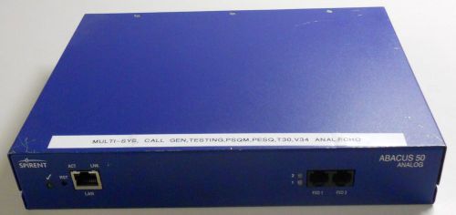 Spirent abacus 50 analog call generator w/ 8 options for sale
