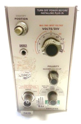 Tektronix 7a19 amplifier  plug in for sale
