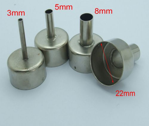 3PCS 3 5 8mm nozzle for 898 858 850 852D Soldering station Hot Air Stations Gun