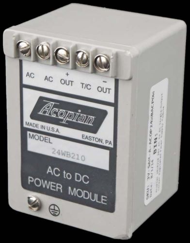 Acopian 24WB210 24V AC to DC Single-Output Linear Regulated Power Supply Module