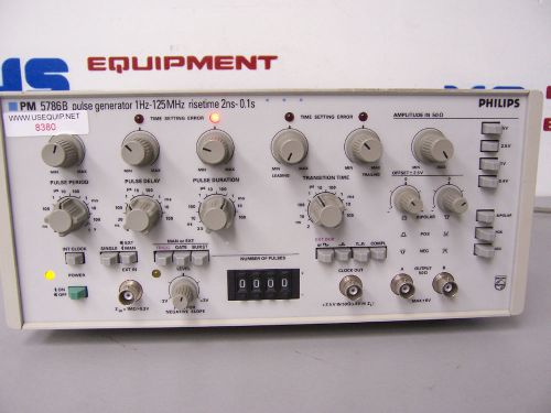 8380 fluke 5786b pulse generator 1hz-125mhz rise time 2ns-0.1s for sale