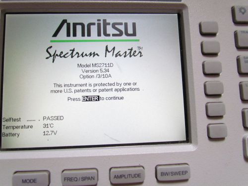 Anritsu MS2711D HandHeld Spectrum Master Analyzer MS2711 Color LCD