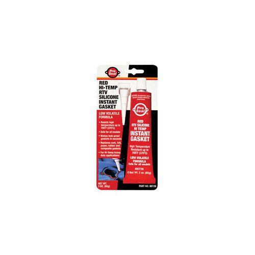 PACER TECHNOLOGY 80726 3oz. ProSeal(R) Red Hi-Temp RTV Silicone Instant Gasket