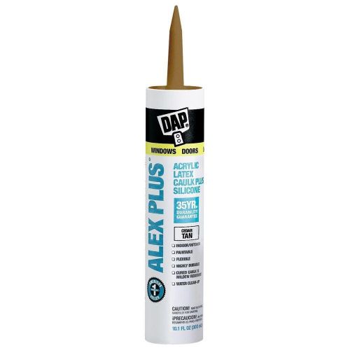 12-Pack DAP 10.1-oz. Alex Plus Cedar Tan Acrylic Latex Caulk With Silicone