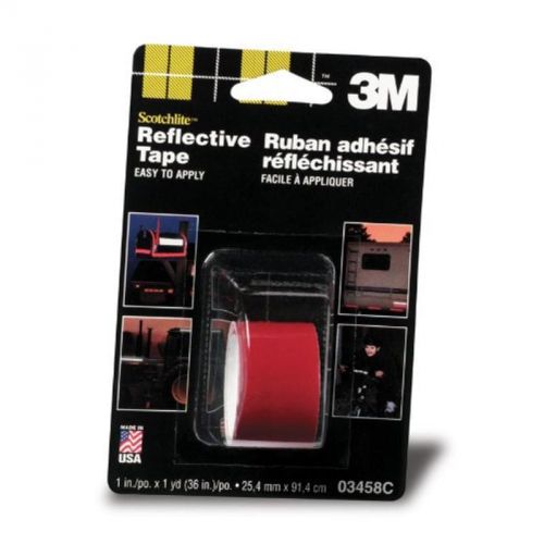 Reflective Tape, Red, 1&#034; By 36&#034; 3M Tape 03458C 051131034587
