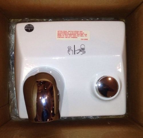 Bradley corporation white hand dryer # 2873-290000 ba3-974b  nib new!  makeoffer for sale