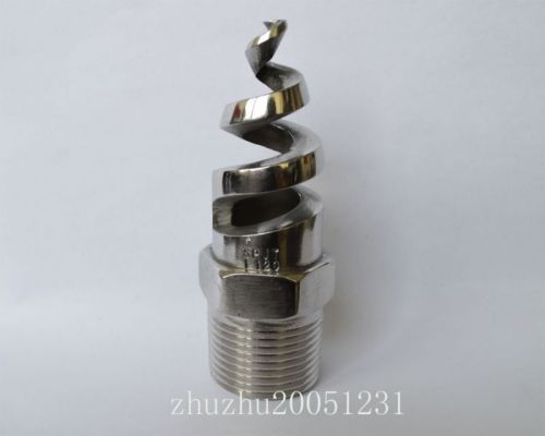 2pcs new bspt stainless steel spiral cone spray nozzle 1&#034; for sale