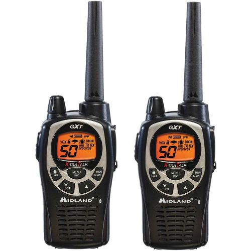Midland Extra Talk 36 Mile Portable Two Way Radio FRS GMRS Walkie Talkie VOX