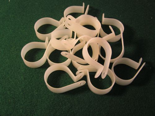 Thomas betts pack of 15 nylon plain edge cable clamps 1&#034; dia **new** for sale