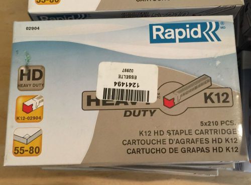 2 boxes Rapid 02897 - K12 Staples for 02892 HD Stapler - 1050 Staples x 2