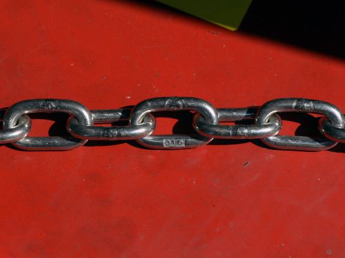 100-feet, 1/4&#034; Stainless Steel Chain (316L) (anchor chain) -- Indusco Brand