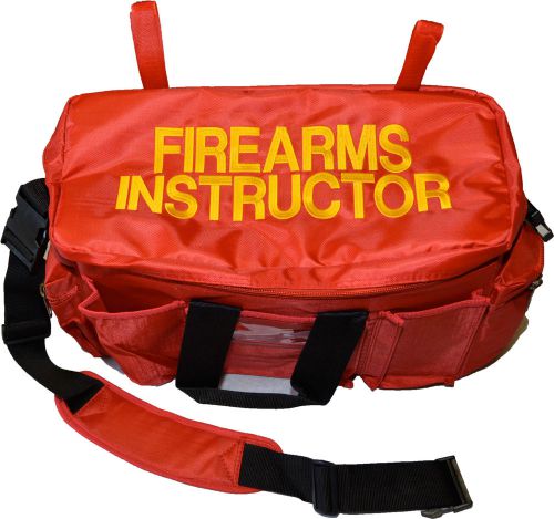 FIREARMS INSTRUCTOR CUSTOM EMBROIDERED RED EQUIPMENT BAG