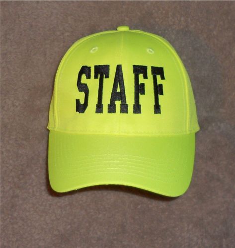 Staff hat hi viz  hi vis safety yellow  concert event staff for sale