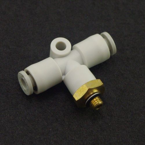 (5) one touch push in branch tee connectors center male replace smc kq2t12-02s for sale