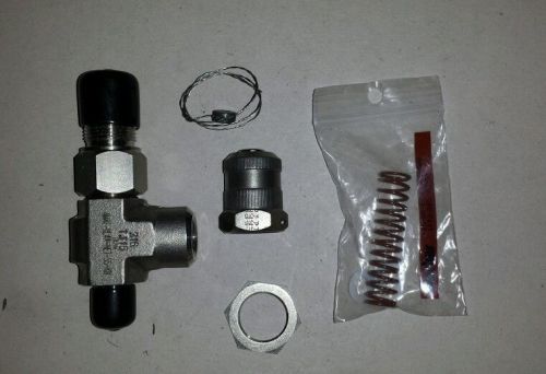 Look!!!  parker relief valve 4m4f-rl4a-net-ss-kb  25-50 psi.  stainless new! for sale