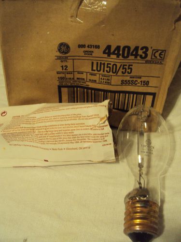 Ge 150/55 lucalox high pressure sodium lamp pc 44043 ballast s55 new! for sale