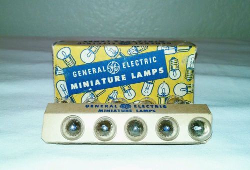 NOS GE General Electric No.55 Globe Miniature Light Bulb Lamps (10 new in box )