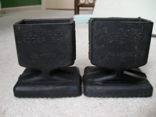 Vintage Illinois Ladder Shoe Pair PN 18010 Rubber Feet Pencil Holder Advertising