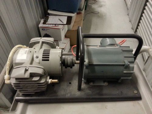 Labconco High Vacuum Pump + Leeson 1/3 HP Explosion Proof Motor Mounted Combo