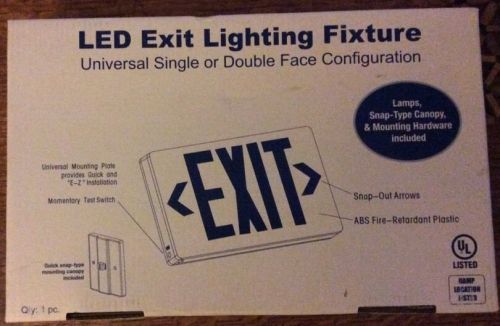 LED Exit Light With Sign