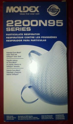 Moldex 2200N95 Dust Mask Particulate Respirator. 1 Box. Brand New