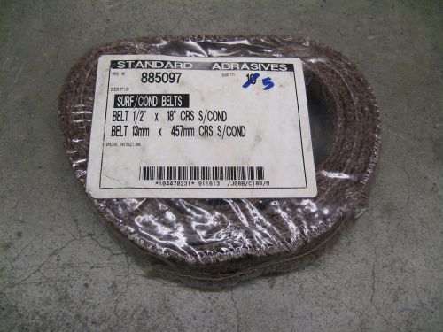 885097 standard abrasives course surface conditioning belts 1/2&#034; x 18&#034; pk of 10 for sale